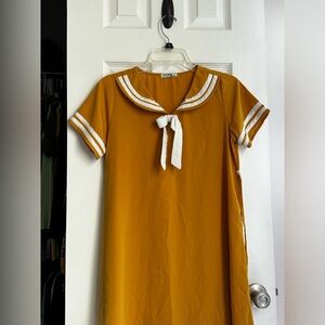 Yellow sailor dress